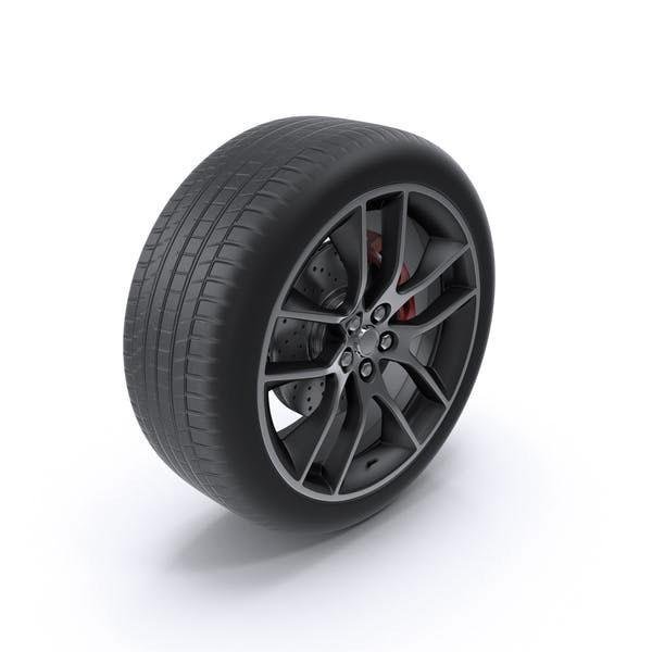 Car Wheel With Rotor